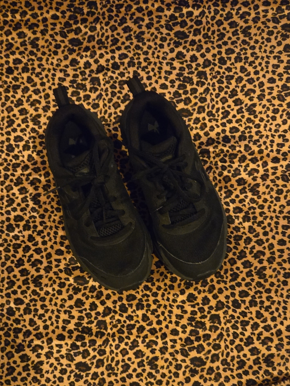 Under Armour Kids Black Lace-Up Sneakers